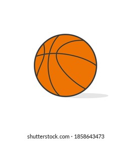 Basketball. Vector illustration. Basketball icon isolated on white background