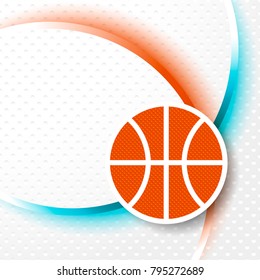 Basketball vector illustration modern sport background