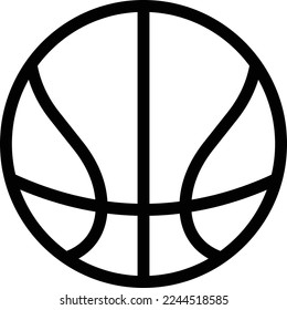 basketball Vector illustration on a transparent background. Premium quality symmbols. Thin line vector icons for concept and graphic design. 
