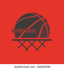 Basketball vector illustration . Print on t-shirt. Sport