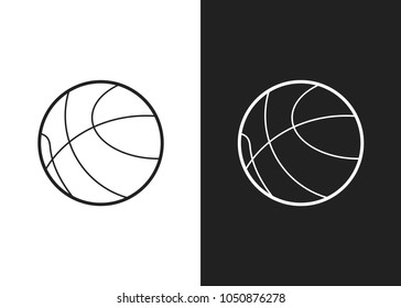 Basketball vector illustration. Sport design. Simple design.