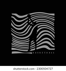 Basketball vector illustration and typography, perfect for t-shirts, hoodies, prints etc.