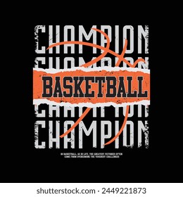 Basketball vector illustration and typography, perfect for t-shirts, hoodies, prints etc.