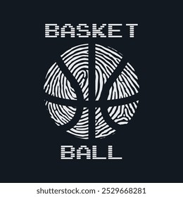 Basketball vector illustration and typography, perfect for t-shirts, hoodies, prints etc