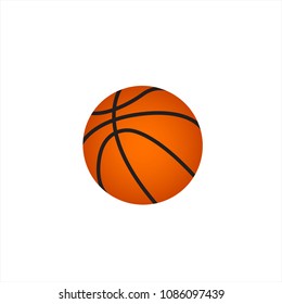 basketball vector illustration. White background