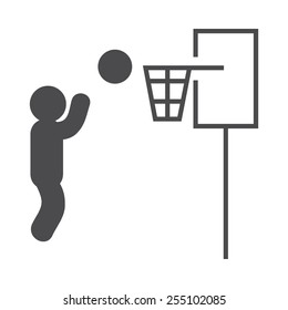 Basketball vector image to be used in web applications, mobile applications and print media