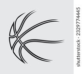 Basketball Vector Images Sports Clip Art Silhouette. Black Outline
