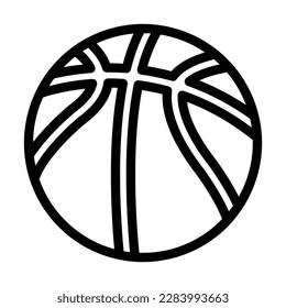 Basketball Vector Line Icon Design