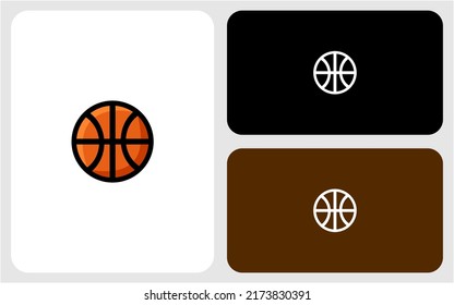 Basketball vector logo design icon