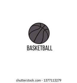 Basketball vector logo.  Basketball icon