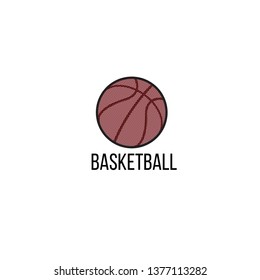 Basketball vector logo.  Basketball icon