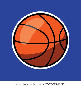 Basketball vector logo icon. Sport logo icon basketball team