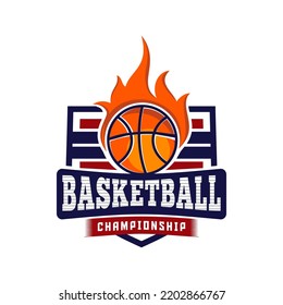 Basketball vector logo illustration design