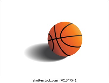 basketball vector on white background