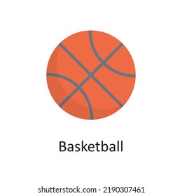 Basketball vector outline Icon Design illustration. Sports And Awards Symbol on White background EPS 10 File