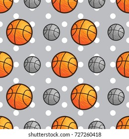 basketball vector, basketball seamless pattern, basketball background texture