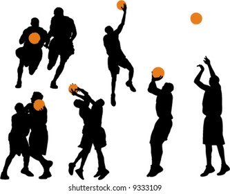 Basketball Vector Silhouettes 2
