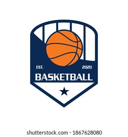 Vector de baloncesto, vector de logotipo deportivo