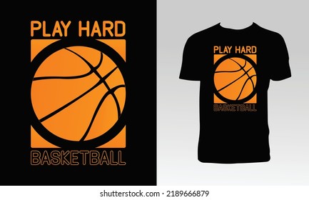 Basketball Vector T Shirt Design. 