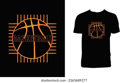 Basketball Vector T Shirt Design. 