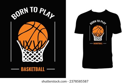 Basketball Vector T Shirt Design.