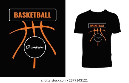 Basketball Vector T Shirt Design.
