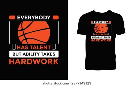Basketball Vector T Shirt Design.
