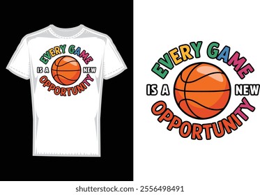 Basketball Vector T-shirt Design - Basketball - Basketball typography sport t shirt design