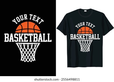Basketball Vector T-shirt Design - Basketball - Basketball typography sport t shirt design