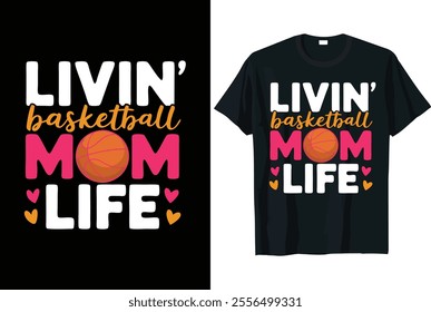 Basketball Vector T-shirt Design - Basketball - Basketball typography sport t shirt design