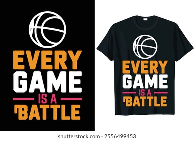 Basketball Vector T-shirt Design - Basketball - Basketball typography sport t shirt design