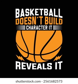 Basketball vector typography t-shirt design.
