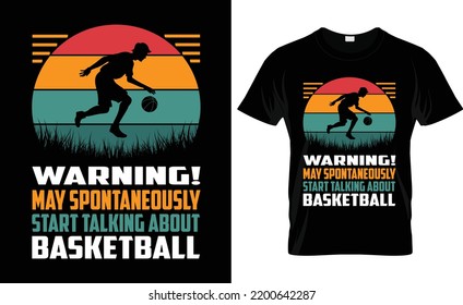 Basketball Vektor Typografie Vintage beste Liebe Warnung! kann spontan Basketball-T-Shirt-Design.