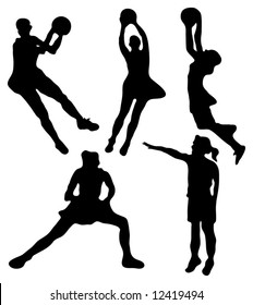 Basketball Vectors - Silhouettes