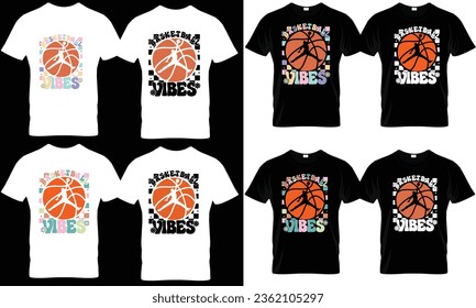 Basketball Vibes Shirt, Basketball Shirt, Game Day T-Shirt, Mom Basketball Shirt