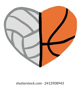 basketball and volleyball love and more