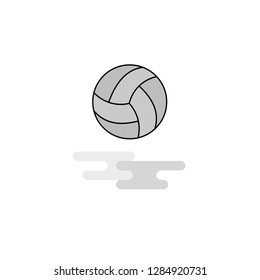 Basketball  Web Icon. Flat Line Filled Gray Icon Vector