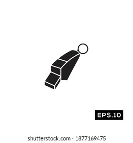 Basketball whistle Icon. Basketball Silhouette Sign Logo Vector