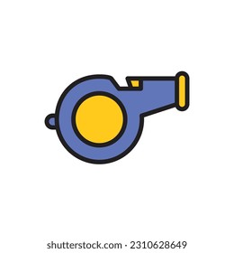 Basketball Whistle Icon Vector Illustration