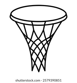 basketball-net of a line art vector