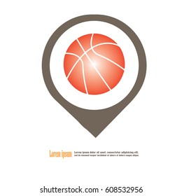 basketball.vector illustration.