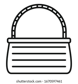 Icono de vaquería. Icono de vector de la base de esquema para el diseño web aislado en fondo blanco