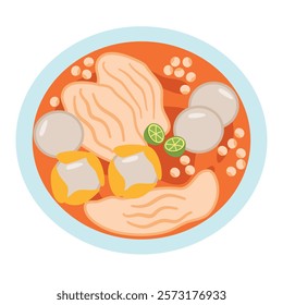 Baso Aci Cuanki Meat Balls Soup or Baso Cuanki