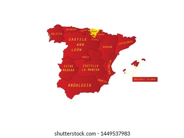 Basque Community outline map Spain region country state