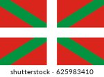 Basque Country flag, region of Spain. Spanish province flag. Vector background of community of the Basque.