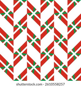 basque flag pattern chevron background. vector illustration