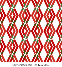 basque flag rhombus pattern background. vector illustration
