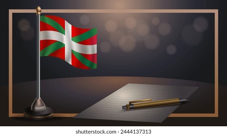Basque lands National Day, template banner vector Illustration