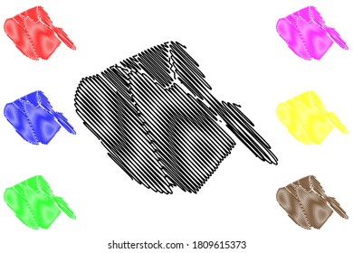 Basra City (Republic of Iraq, Basra Governorate) map vector illustration, scribble sketch City of Basra map