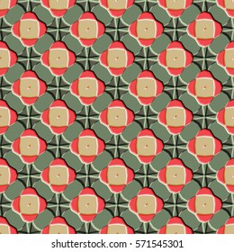Bas-relief, optical illusion. Colorful endless texture with shadow. Architectural background. Geometric vector pattern for website, corporate style, party invitation, wallpaper, interior design